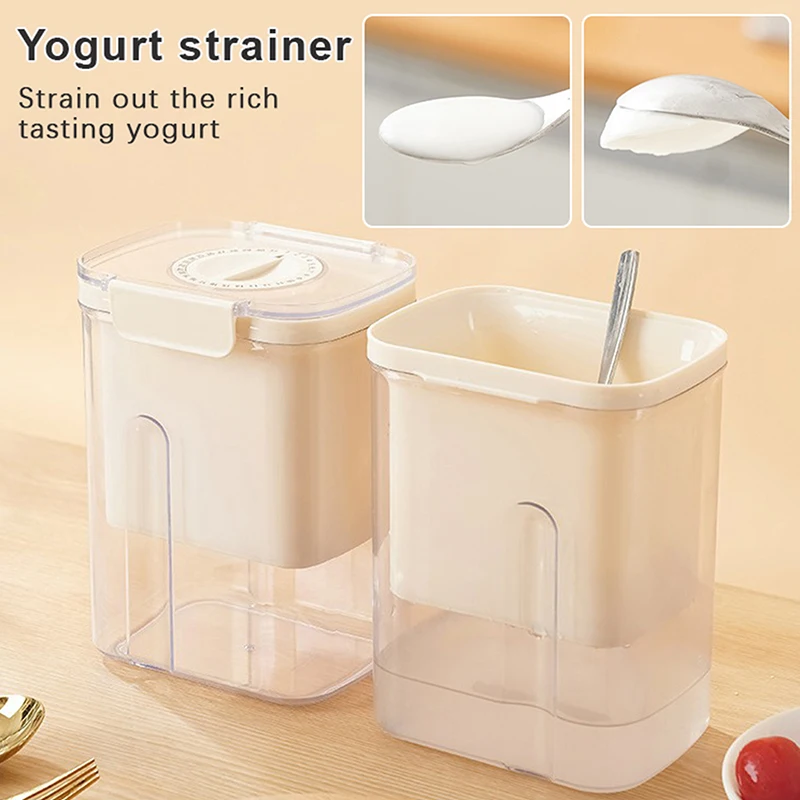 Household Yogurt Filter Cheese Whey Separator Homemade Yogurt Soymilk Cheese Multiple Usage Food Water Drain Strainer Separator