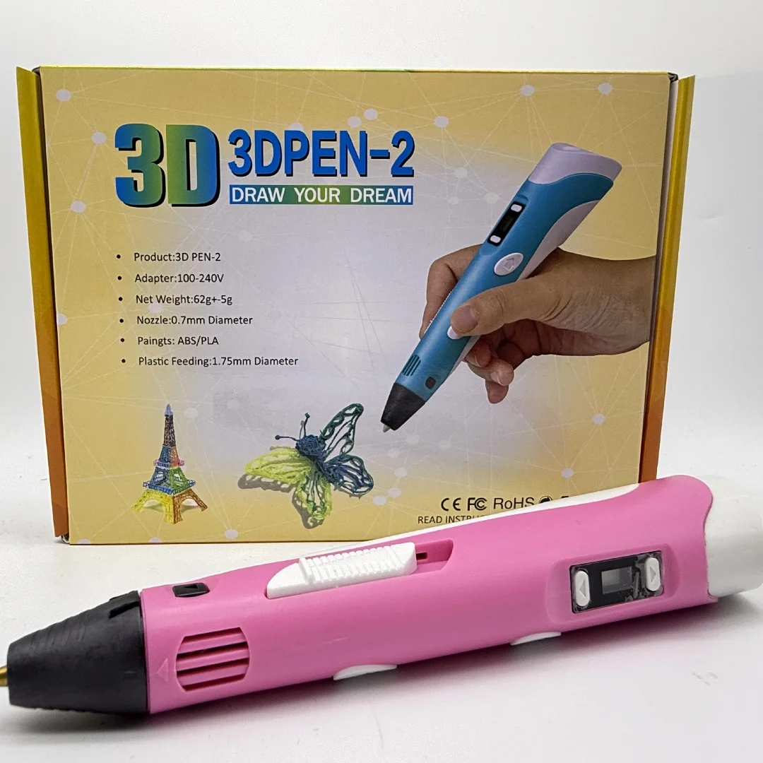 3D P1 3D-printpen met display - Inclusief 3D-printpen, kleurrijke PLA-filamenten, 3D-pennenset voor kindercadeau