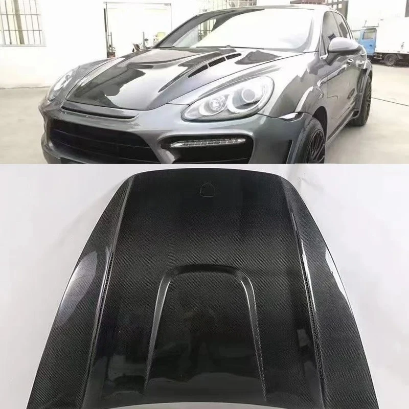 

For Porsche Cayenne 958.1 Carbon Fiber Front Engine Hoods Auto Car Bonnet Cover Body Kit 2011 2012 2013 2014