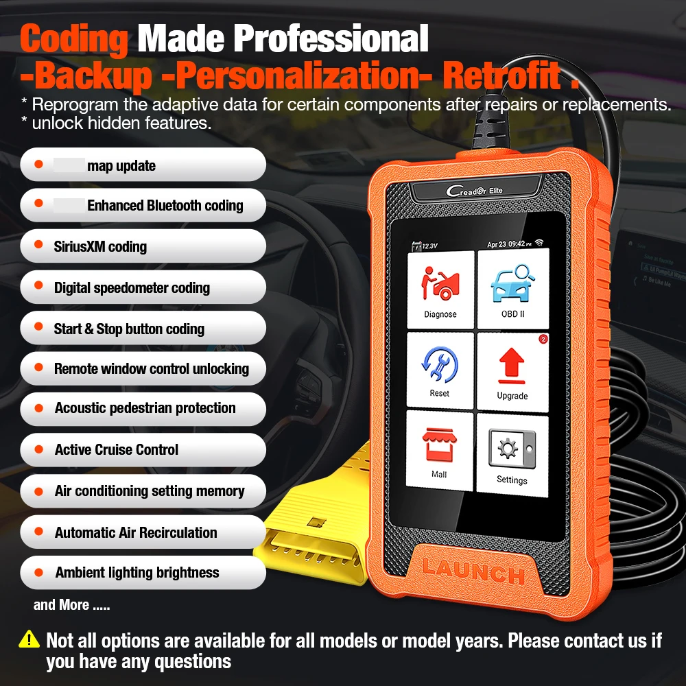 LAUNCH X431 Creader Elite Diagnostic Tools Full System