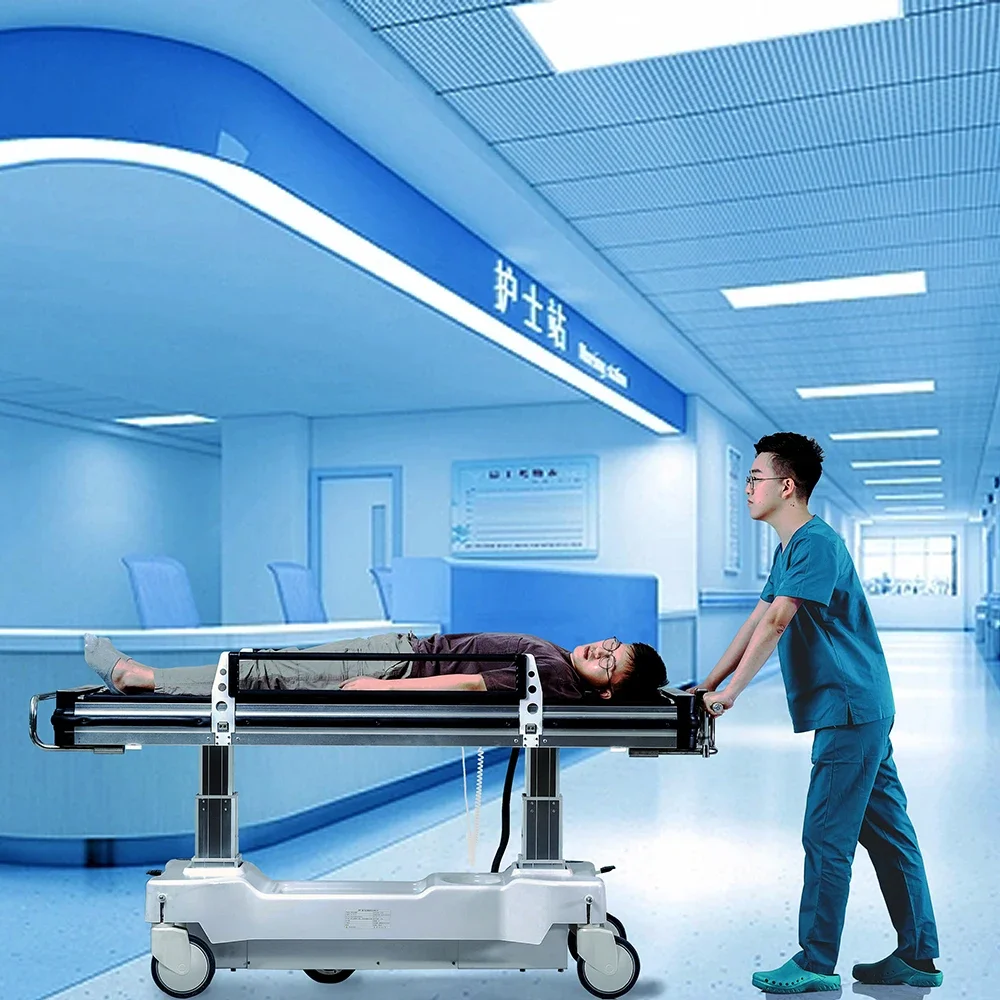 Patient Trolley Transportation Stretcher Bed Hospital  First Aid  Electric  Remote Control Transfer