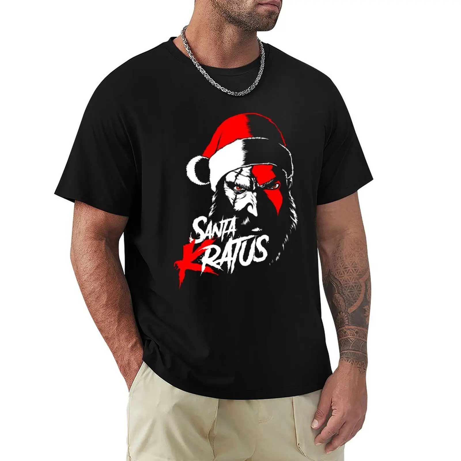 

Santa Kratus T-Shirt summer tops graphic t shirts anime shirts men