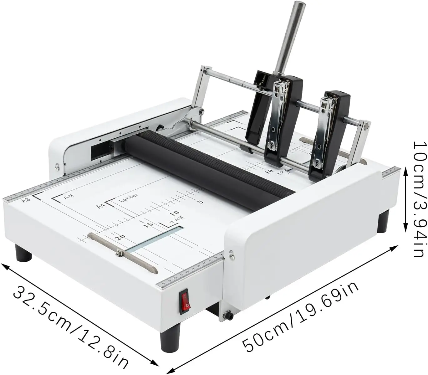 2 In 1 Paper Folder A3 Folding Binding Machine Booklet Maker Letter Folding Device Book Printing Unit 60W 200 300 Books Hour Vis