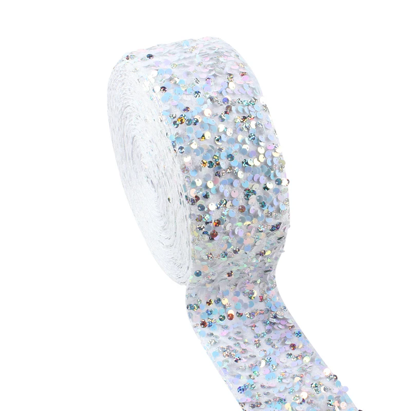 

(20yards) Sequin Ribbon 3inch 75mm Ribbon for Hairbows Craft Materials DIY Accessorics