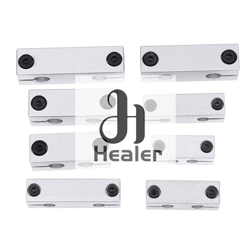 1Pc 6MM 8MM Pillar Parallel Clamp With The Same Diameter Optical Axis Fixing Steel Pipe Round Frame Connector