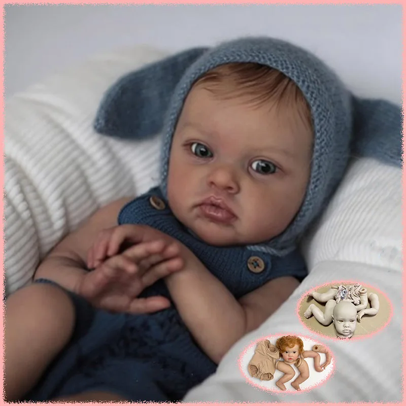Reborn Chantal Doll  Already Painted Kits/Unpainted Kit 20Inch Lifelike Soft Touch Fresh Color DIY Doll Parts With Cloth Body