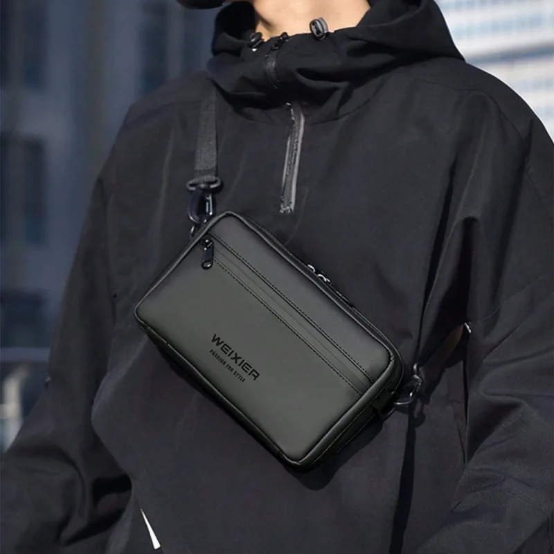 

New Men Crossbody Bag Simple Summer Shoulder Bags Oxford Cloth Large Capacity Outdoor Cycling Bag BolsasCell Phone Bag 크로스백