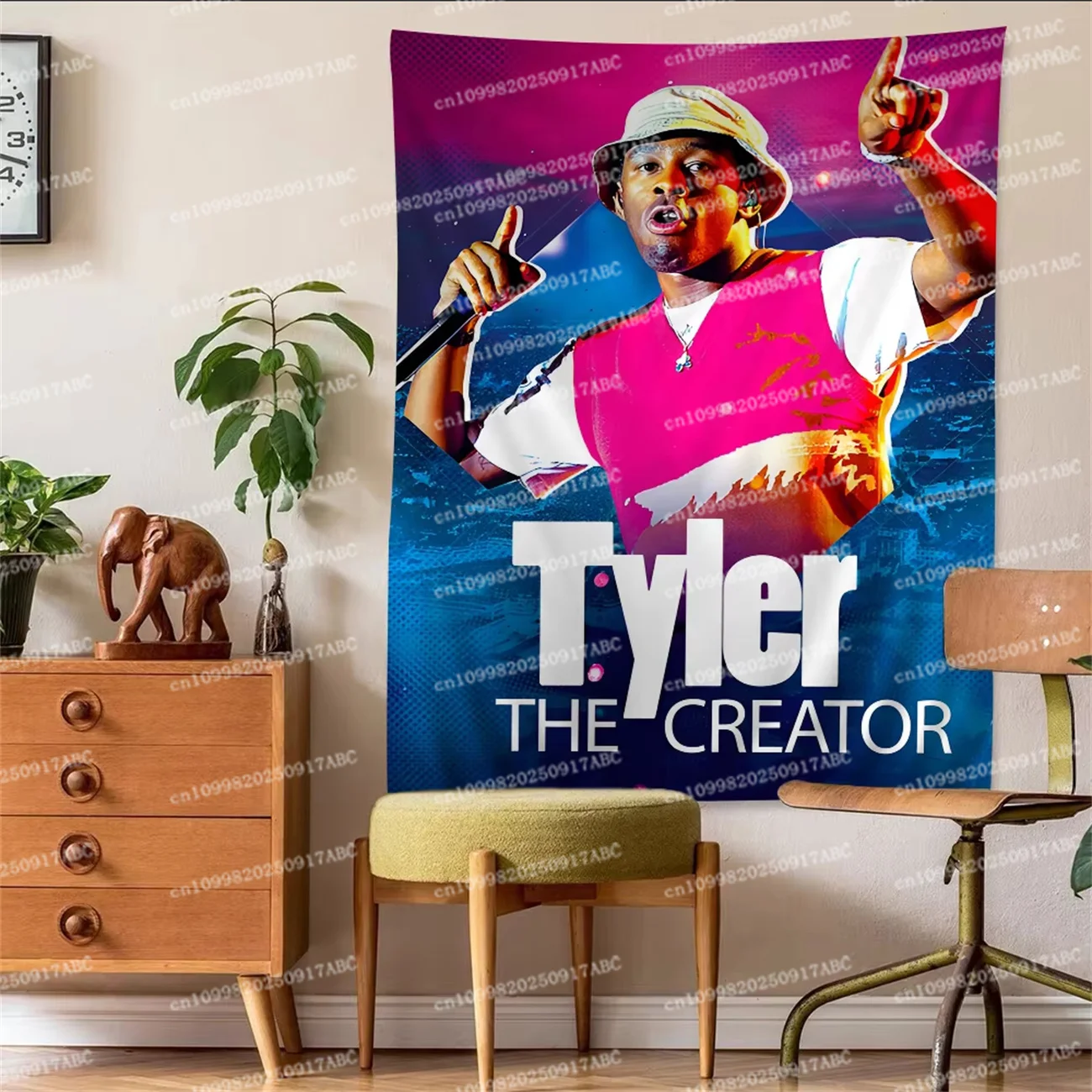 مغني الراب T-TylerS الخالق نسيج ملون الجدار الشنق معلقة التارو الهبي جدار السجاد النوم جدار ديكور فني نسيج المنزل #6