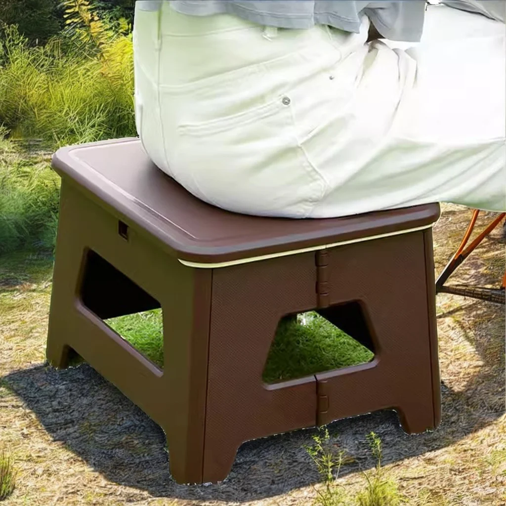 2026 Portable Outdoor Toilet 2-in-1 Foldable PP Material Camping Stool for Self-driving Tour and Car Usepromote sales