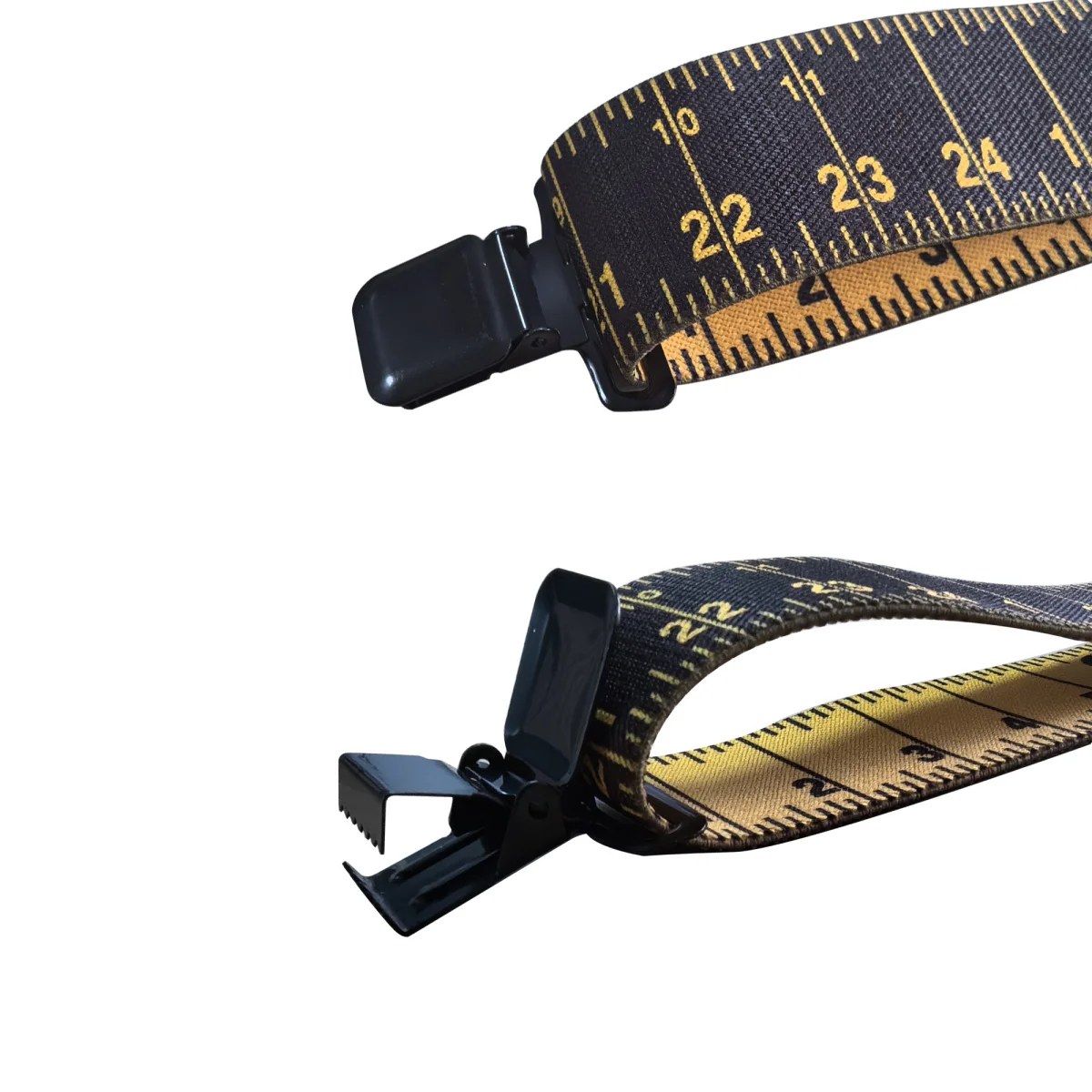 Heavy Duty Suspenders for Men Work Tape Measure Pattern 5cm X-back 4 Strong Clips Ruler Suspenders Trouser Braces Strap Belt