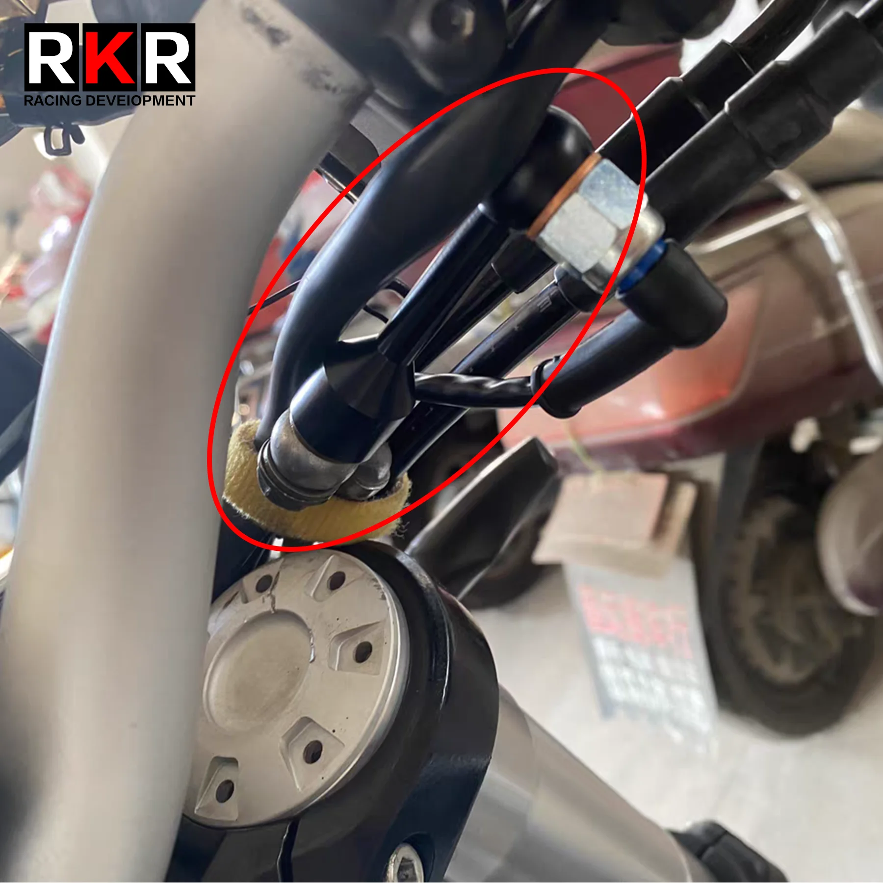 Universal Motorcycle 7075 CNC Aluminum 304 Stainless Steel Brake Fluid Hose Extension Bracket M10x1.25 Brake Hose For BREMBO RCS - Image 3