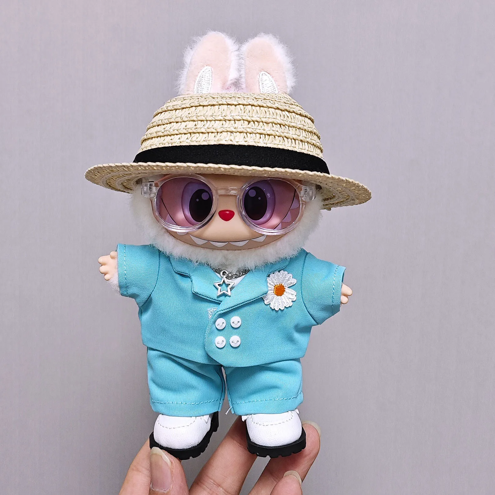 

For Labubu Select Kids' Clothing 15cm / 17cmGD Star Clothes Hat Set Labubu Universal Clothing