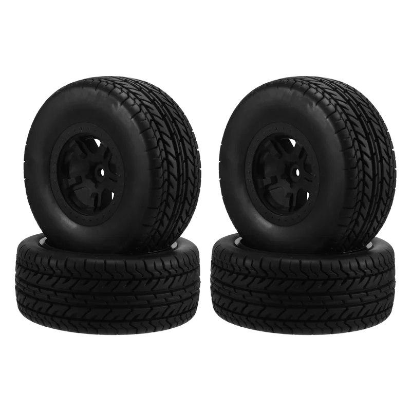 B05C-12Mm Hex RC Wheels And Tires 1/10 Scale RC Truck Tires And Wheels For Rustler/Stampede 2Wd