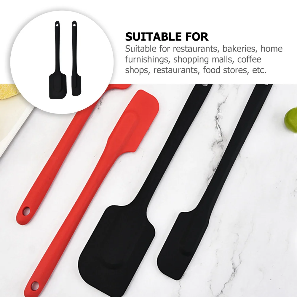 2pcs Silicone Scrapers Thickened Multi-Function Butter Spreader Kitchen Accessory For Home Bakery Restaurant Use