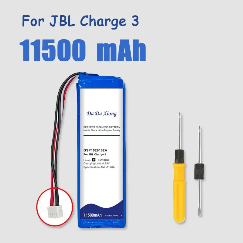 11500mAh GSP1029102A Battery For JBL Charge 3 Charge3 Charge32016 Version , please Check The Place Of 2 Red Wires