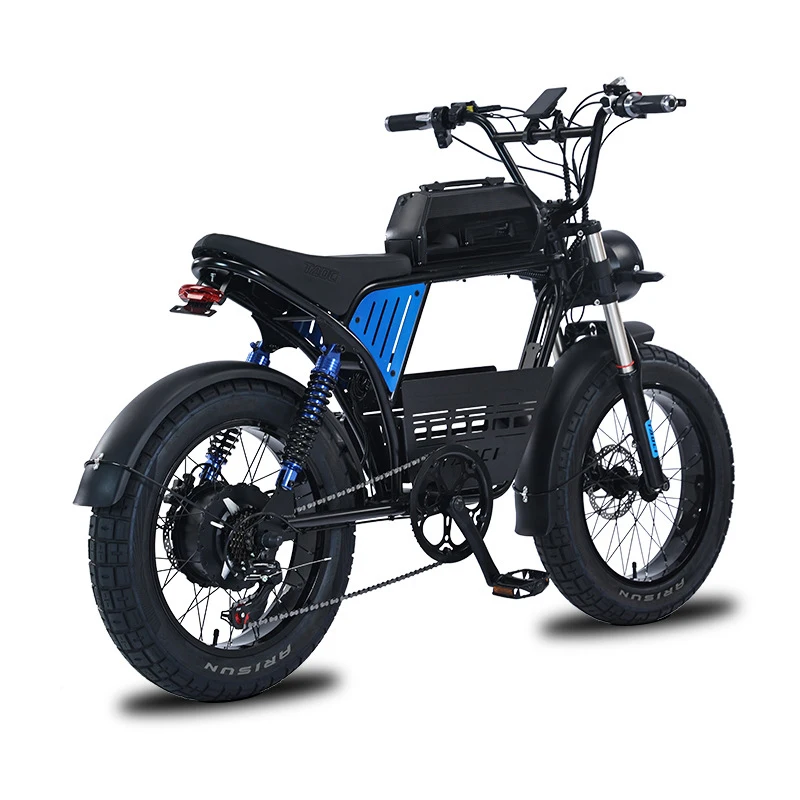 

SXLL 48V 1500W Adult Electric Mountain Bike 20x4.0 Fat Tire Snow Ride EBike Electric Bike 250W Power Off-Road Bike