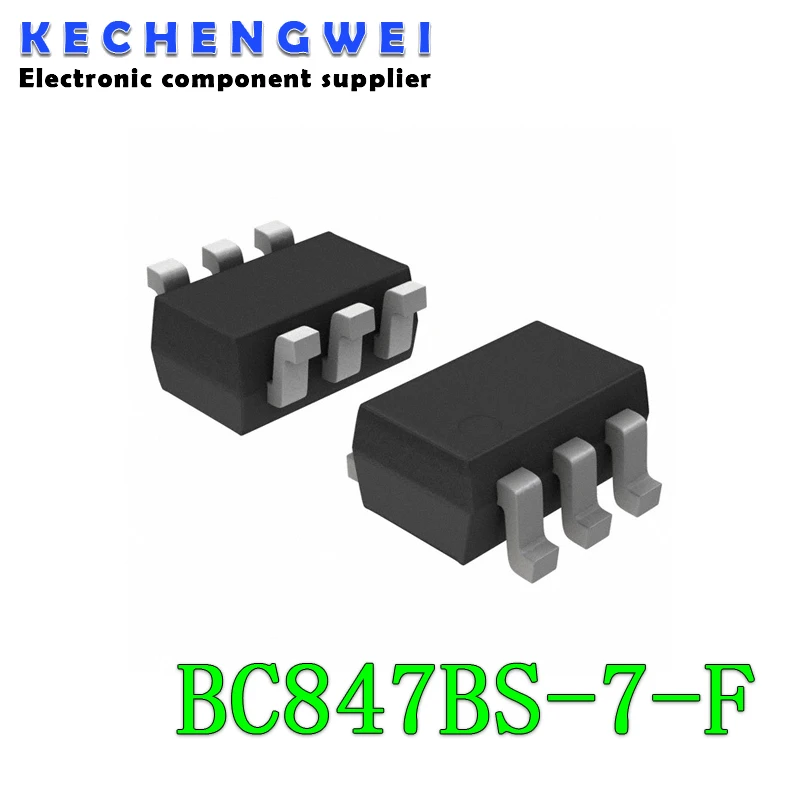 10pcs BC847BS 1FT SOT-363 BC847 SOT23-6 BC847BS-7-F SOT