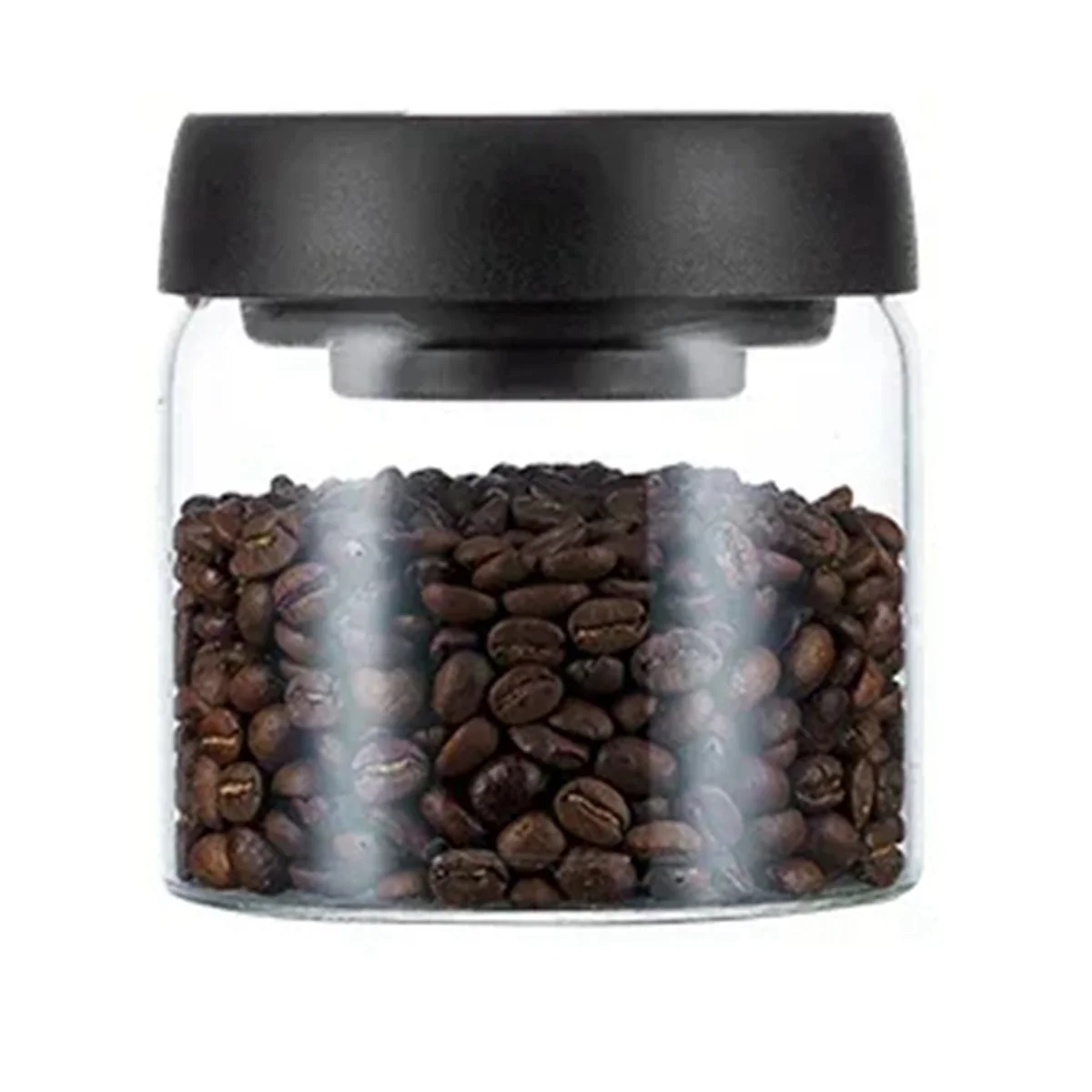 

New Vacuum Sealed Jug Coffee Beans Glass Airtight Canister Food Grains Candy Keep Fresh Storage Jar 500Ml
