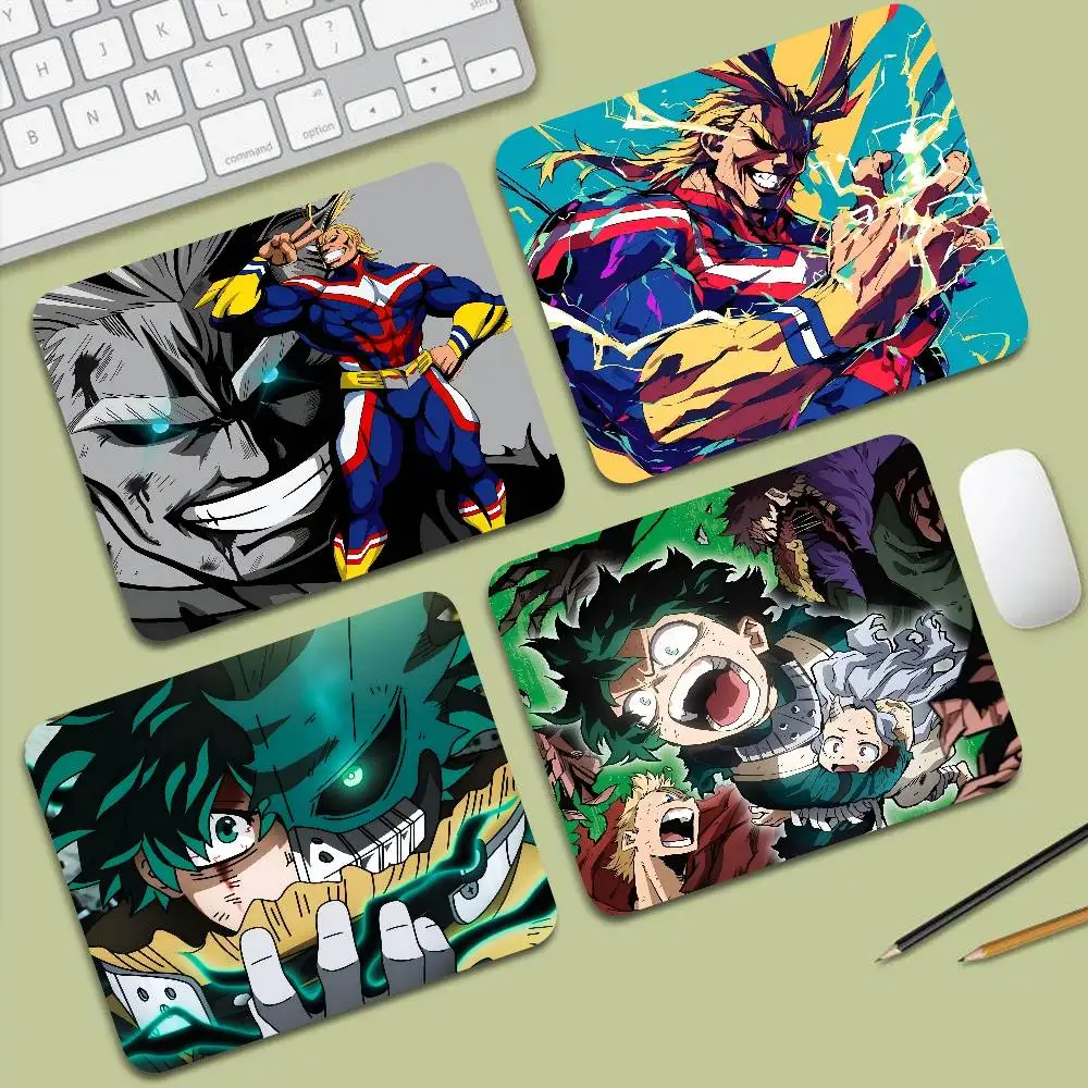 Anime My Hero A-Academia Mouse Pad Small Office Table Mats Computer Accessories Washable Non-slip Rubber With Precision