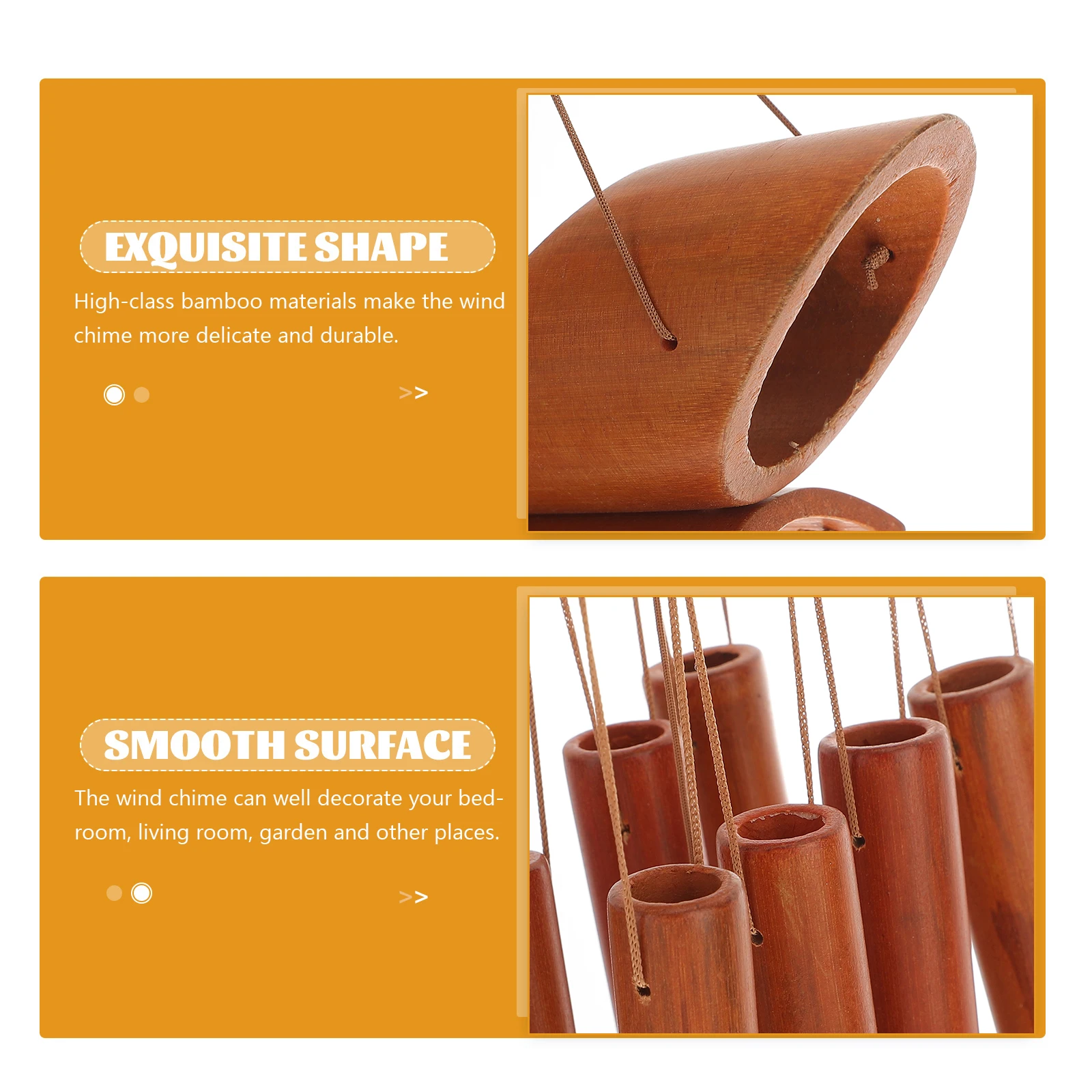 

Decorations Balcony Wind Chimes Bells Windchime Wooden Outdoor Pendant Wind-bell