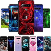 For Xiaomi Black Shark 4S Pro Phone Case Cover Black Silicone Soft TPU Back Cover Cases For Xiaomi Black Shark 4 Pro Case Shark4