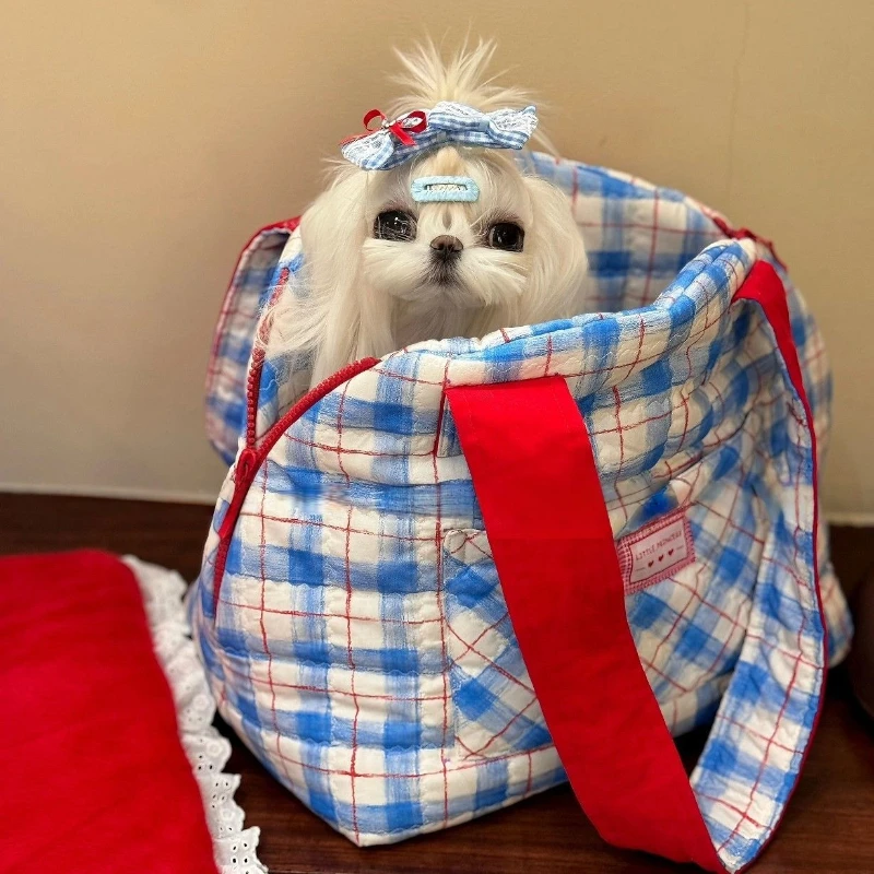 Bolsa de Transporte Portátil para Perros y Gatos, Cama de Viaje de Doble Uso, Mochila de Hombro para Mascotas, Mantiene el Calor, Accesorios para Perros