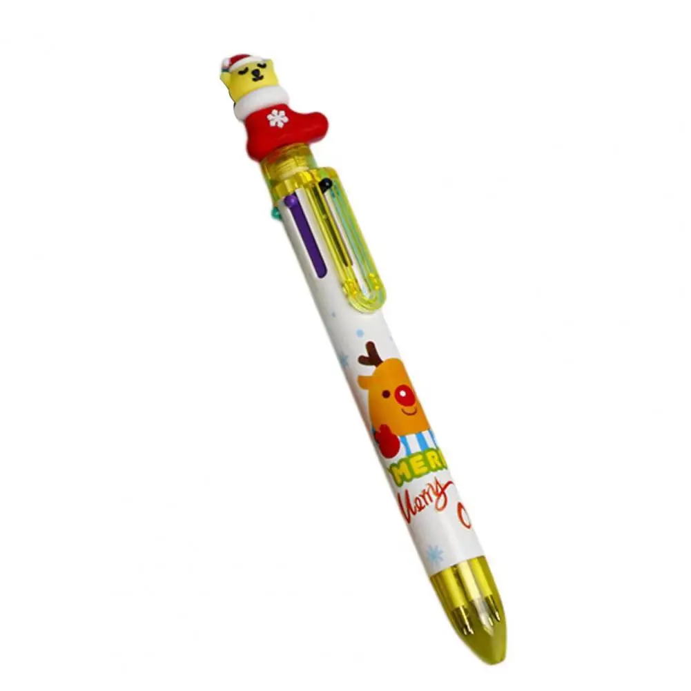 Gift Comfortable Grip Merry Christmas Snowman Xmas Tree Deer Ballpoint Pen for Kids