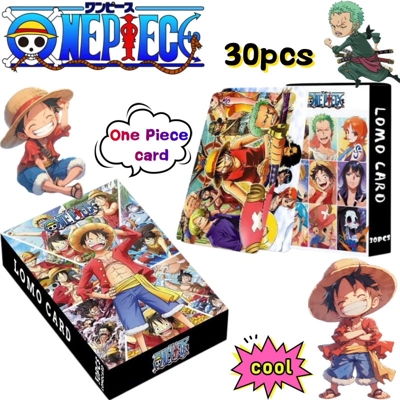 

One Piece Zoro Luffy card creative high-quality anime cartoon HD double-sided print student commemorative collectible small card