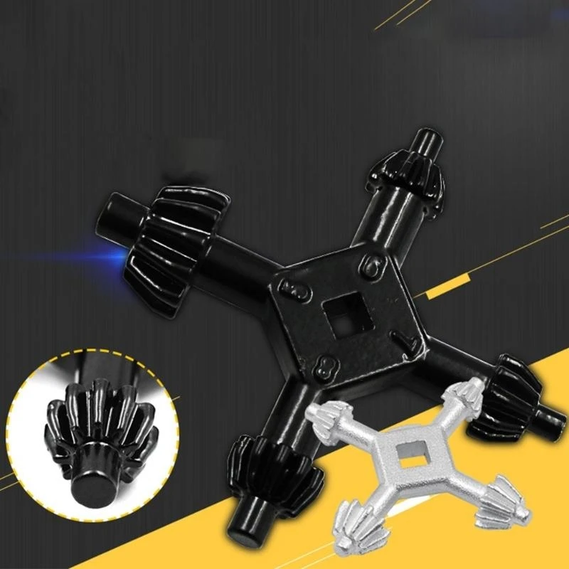 652F Multi function Drill Chuck Wrench 4 Sizes in 1 Key for Easy Drill Bit Replacement Suitable for Different Drilling Needs