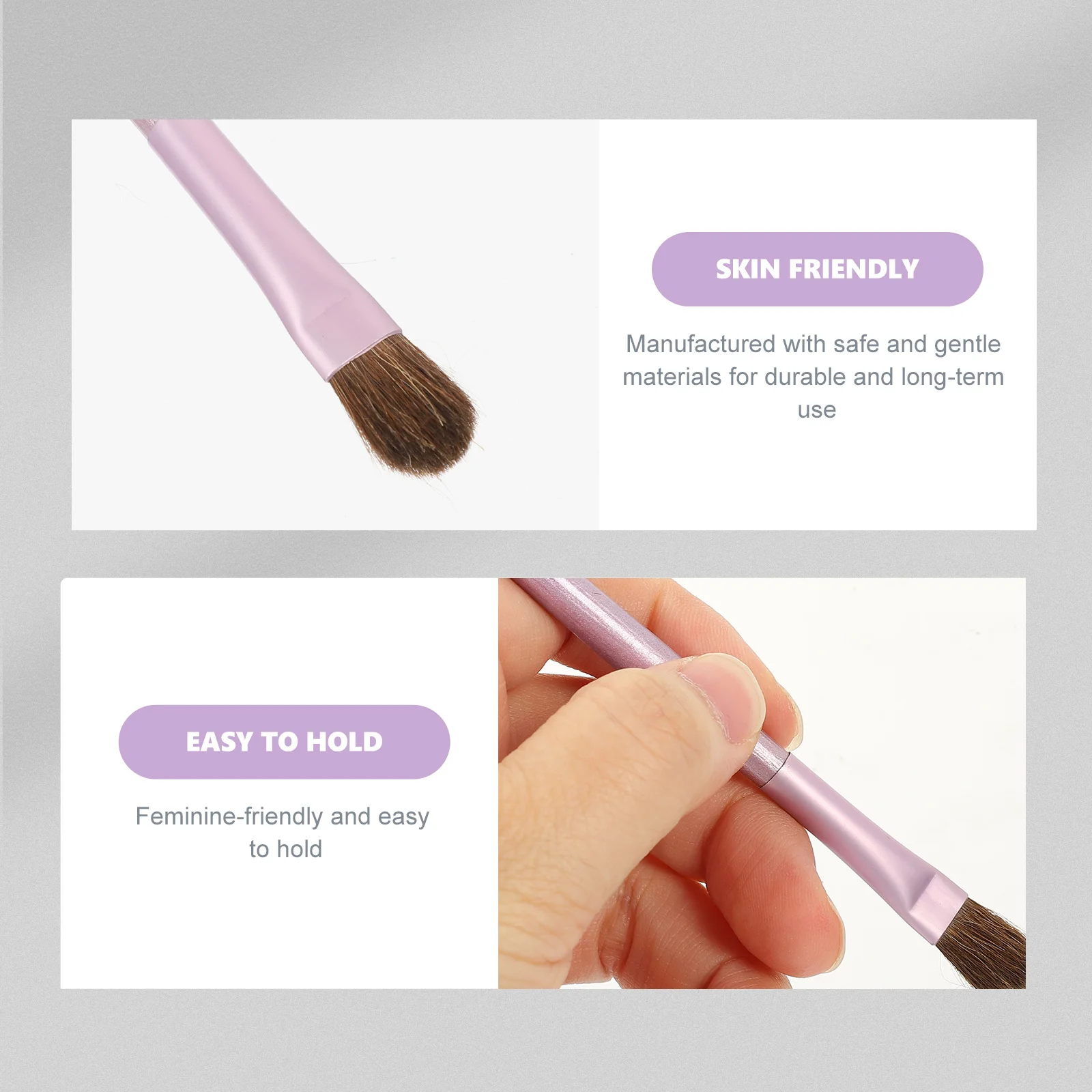 

5Pcs Eye Shadow Brush Set Portable Skin Friendly Makeup Tools for All Skin Types Girls Lip Brushes Eye Shadow Brush