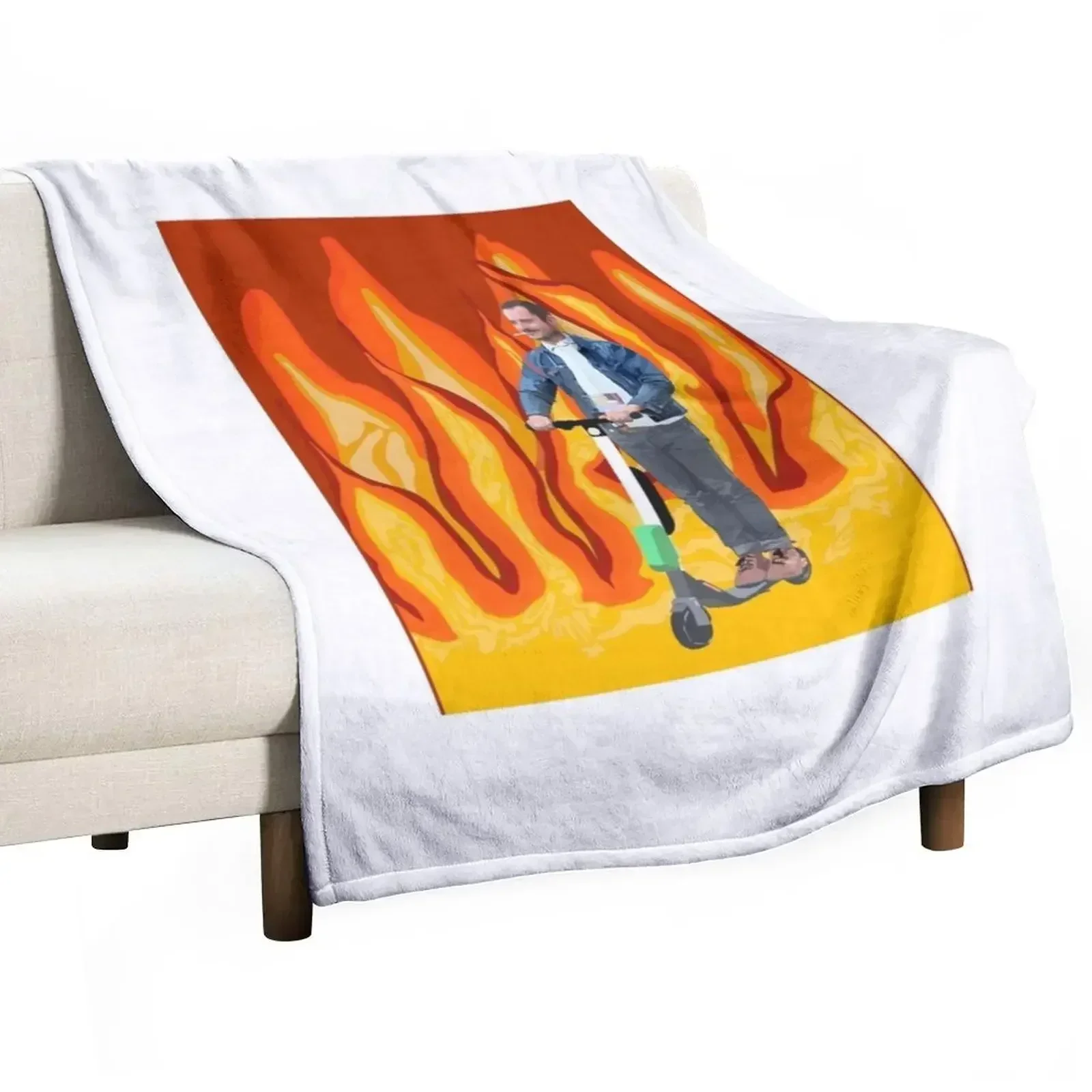 

Hell hath no furry like elijah woods Throw Blanket for sofa Luxury Designer Camping Blankets