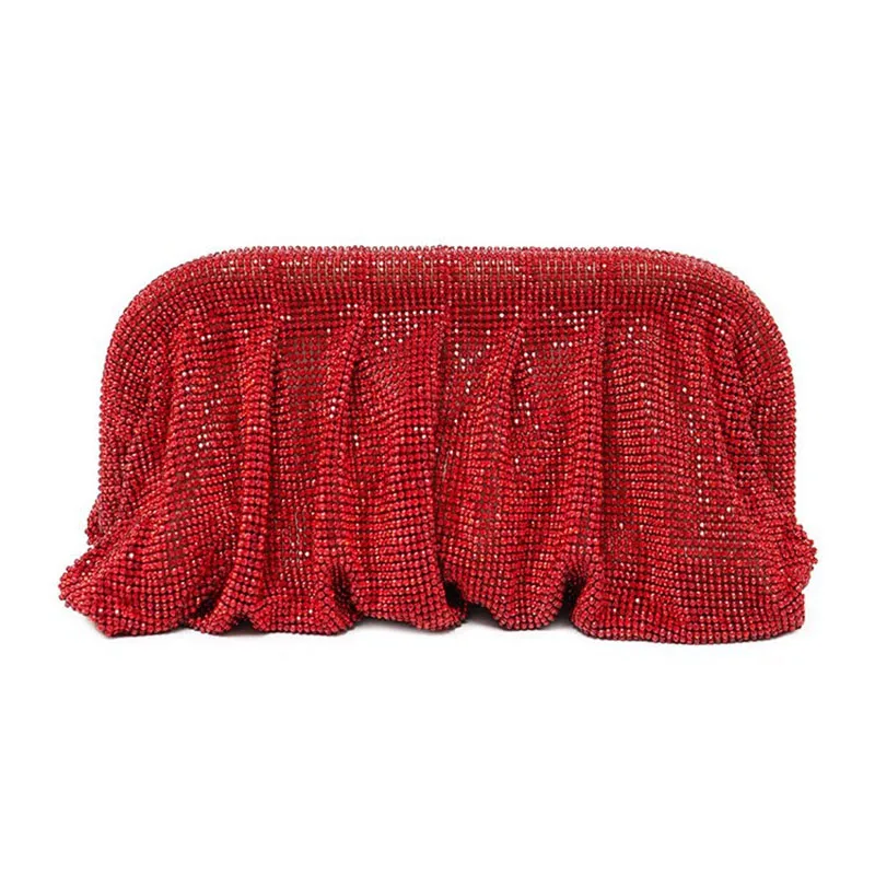 XMESSUN New Diamonds Evening Bag for Women,Fashion Designer Wedding Party Clutch Bag Lady Chain Shoulder Crossbody Bag Purses