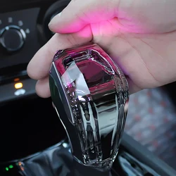 Perilla de cambio de marchas de cristal para Infiniti Q5L Q60 QX80 Q70 JX EX FX, accesorios de coche modificados con mango de caja de cambios iluminado con LED
