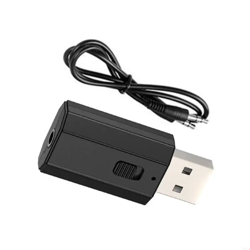 2025 جديد متوافق 5.3 محول سيارات محول ميني ستيريو لاستقبال المرسل للسيارات اللاسلكية في أنظمة ستيريو للسيارة المنزل