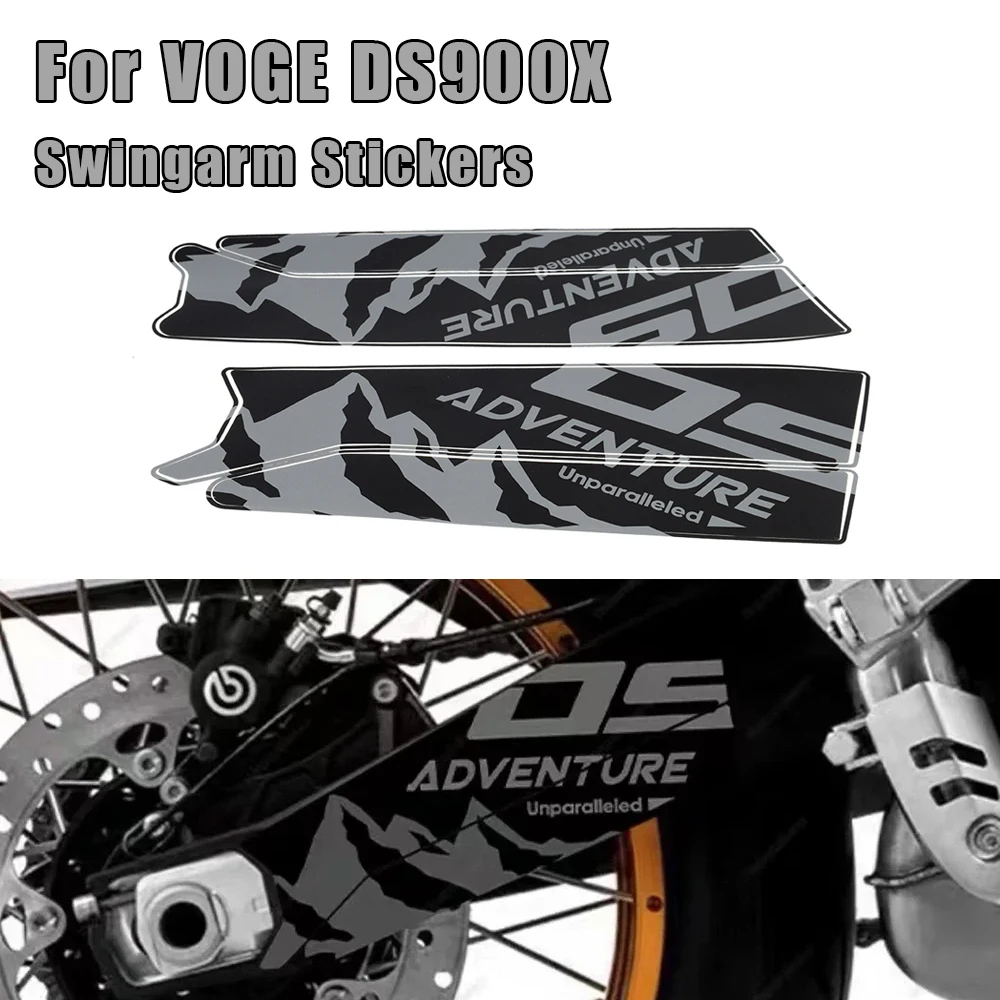 

Moto Accesorios for VOGE DS900X Motorcycle Swingarm Stickers Rear Rocker Arm Sticker Chain Cover Protection Decorative Decal