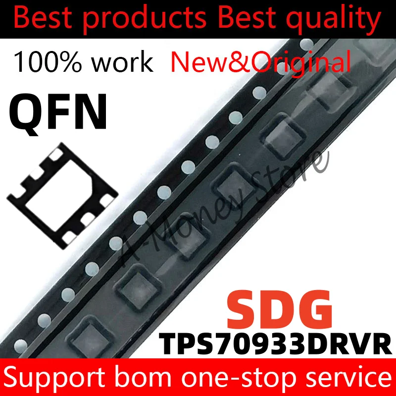 

(10pcs)TPS70933 TPS70933DRVR SDG QFN-6