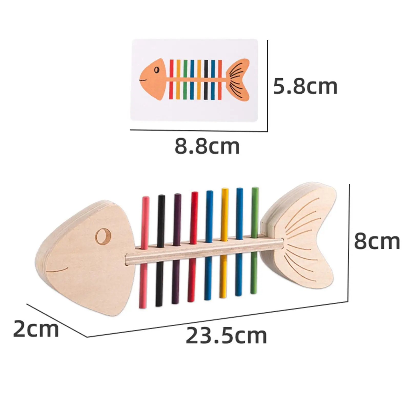 Color Matching for Toddlers Fish Bone Pairing Develop Brain Flexible Smooth Educational Toy for Preschool Boy Girls Party Favor