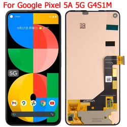 Écran tactile LCD avec cadre pour Google Pixel 5A 5G, pièces de panneau de Hébergements eur, 6.34 pouces, G1F8F, G4S1M