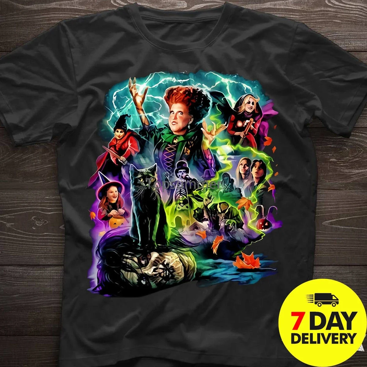 Hocus Pocus Halloween Shirt Sanderson Sisters Hocus Pocus Characters Shirt Cartoon T Shirt Men Unisex New Fashion Tshirt