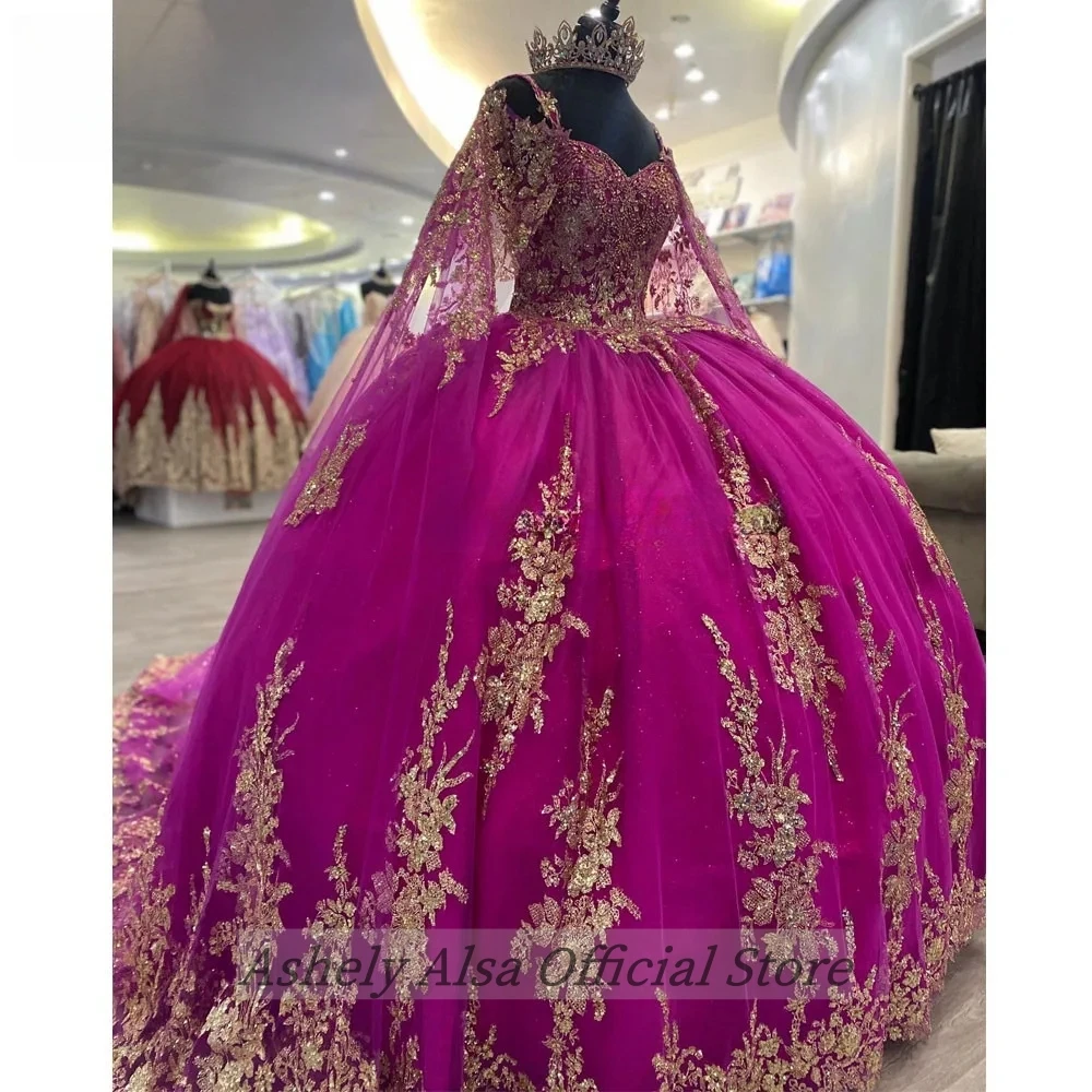 Real Picture Luxury Princess Girls Quinceanera Dresses V Neck Lace Applique Ball Vestido De 14 15 Anos Prom Party Gown Pageant