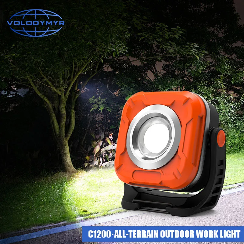 VOLODYMYR Camping Light Camp LED Rechargeable Tent Super Bright Camping Lamp Emergency Outdoor Lighting for Car Repair Checking