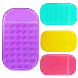 142*83mm multi-cor do carro gadget estilo material de silicone pegajoso anti antiderrapante esteira acessórios do carro pegajoso anti-deslizamento esteira