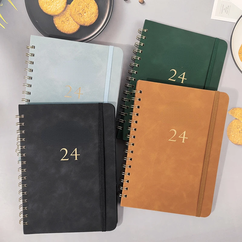 

2023/2024 A5 Agenda Planner Notebook Diary Weekly Planner Goal Habit Schedules Journal Notebooks For School Stationery Office