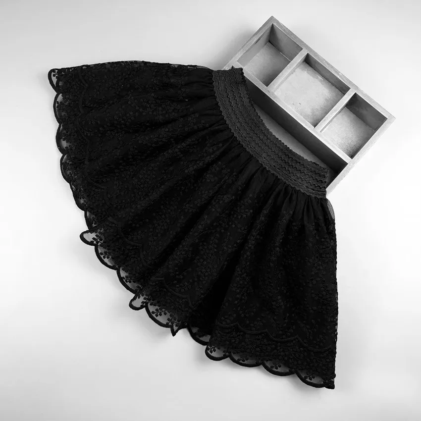 Saia de renda tutu para meninas, monocromática, tule, princesa, venda quente, verão