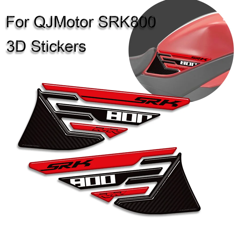 

Tank Pad Cap Fuel Oil Kit Knee Stickers Motorcycle For QJMotor QJ Motor SRK GSR 800 RR SRK800 TankPad Gas Decals Protector