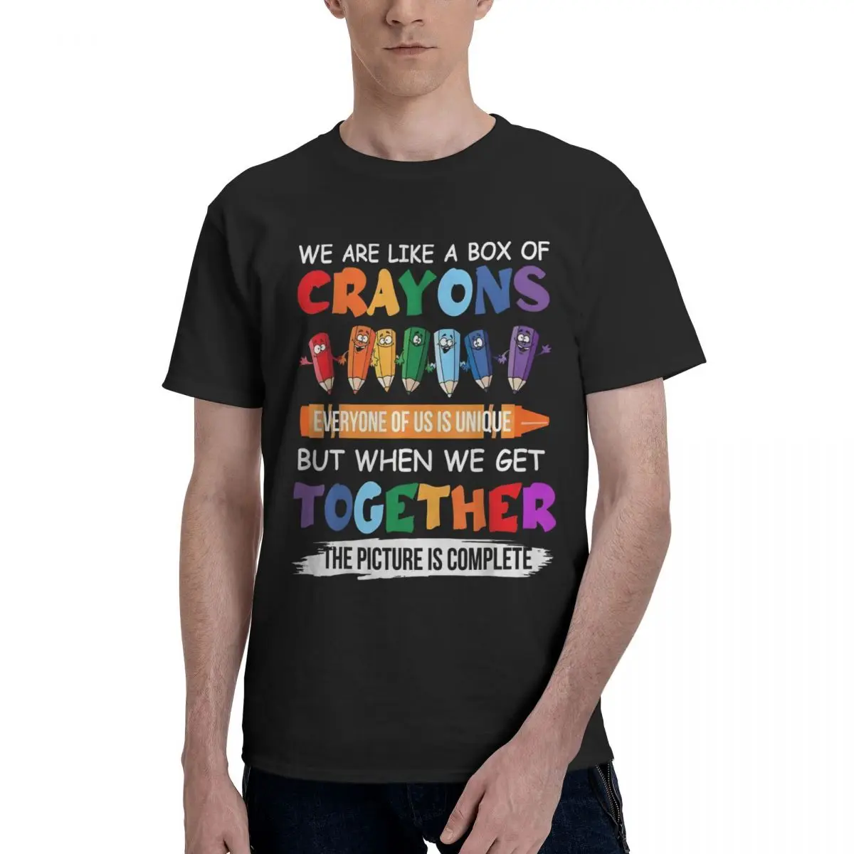 Crayons colorés Unity Art Sports T-shirts championnat à domicile créatif haute qualité taille américaine