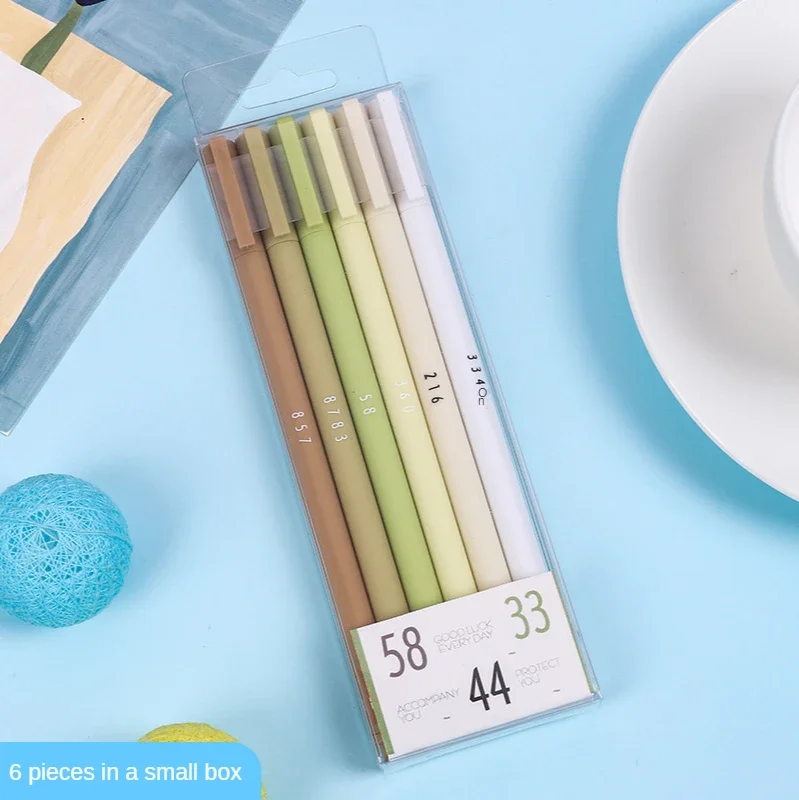 6 шт./набор, гелевая ручка, 0,5 мм