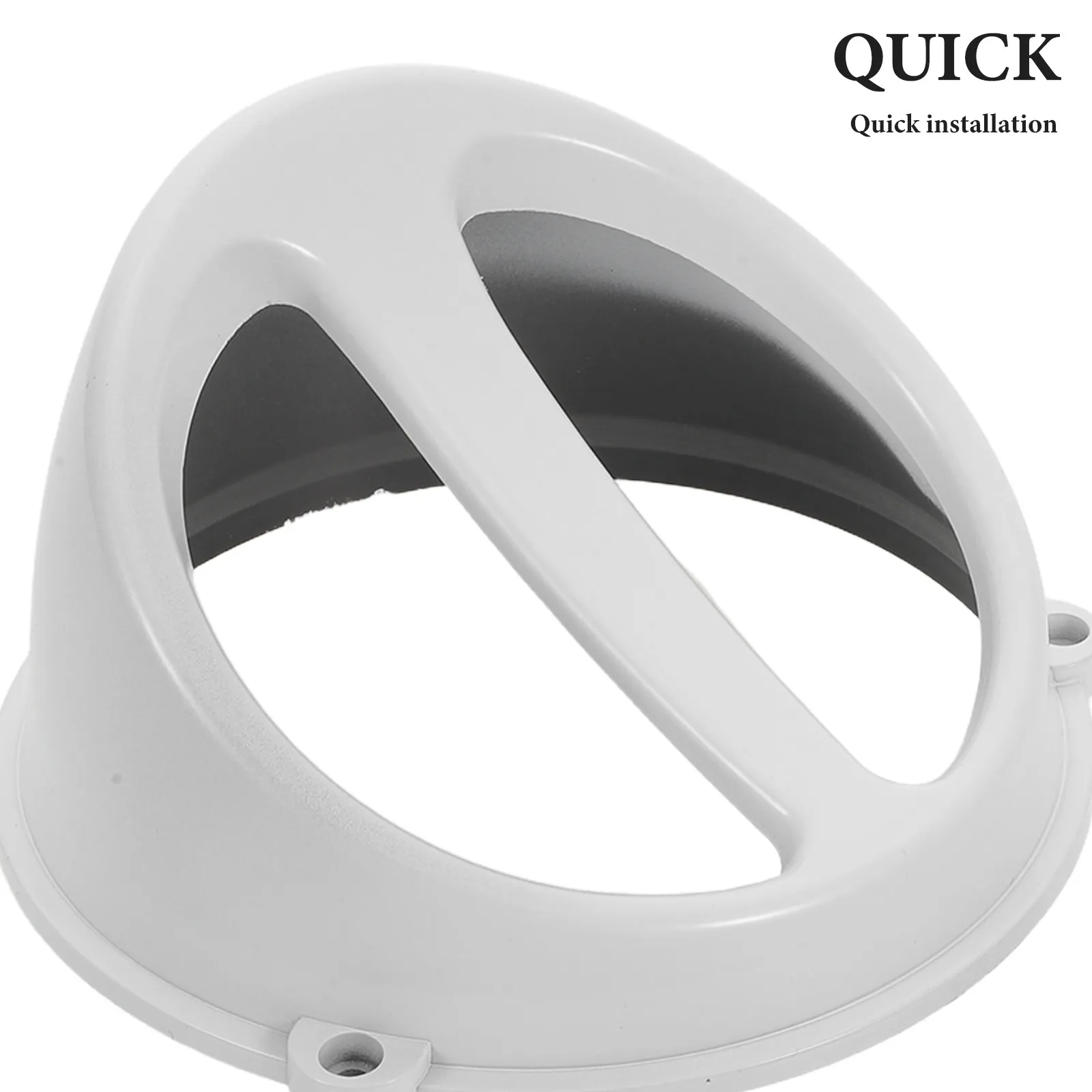 Motorcycle Air Intake Hood Cover ABS Weather Resistant Engine Hood Vent Trim Airflow Scoop Ventilation Cover Noise Reduction