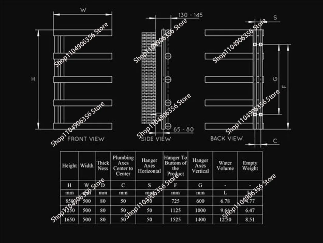 Stainless steel single towel heater and drying rack Wall-mounted electric towel rack for bathroom use