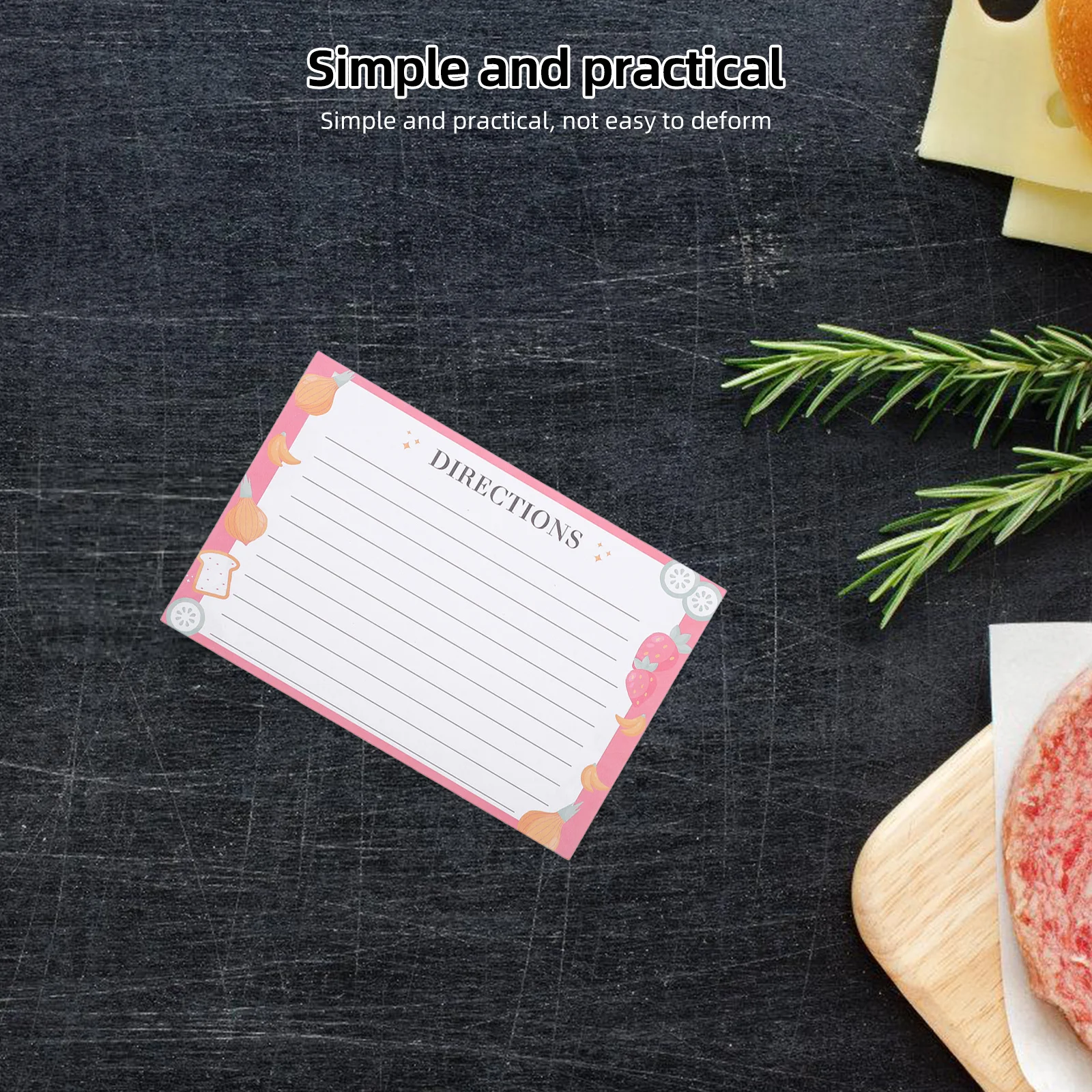 50 قطعة بطاقات وصفة فارغة الزفاف دش الزفاف المطبخ مكتب السفر استخدام ورقة ملاحظة بطاقات المطبخ وصفة بطاقة #2